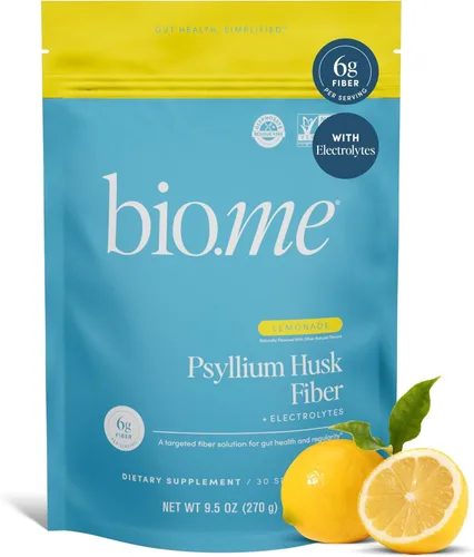 Polvo de Fibra de Cáscara de Psyllium (6g Por Porción) para la Salud Digestiva y Alivio de la Hinchazón, Polvo de Fibra Prebiótica Insoluble y