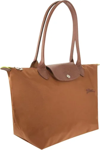 Miniatura 3 de Longchamp 'Le Pliage Green' - Bolso de hombro de nailon mediano, color coñac, Negro