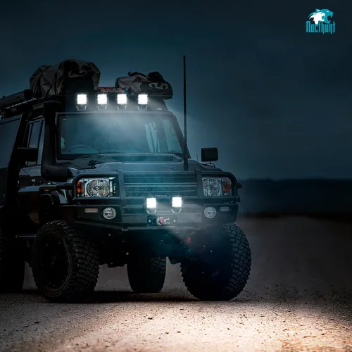 Miniatura 9 de Nilight Focos LED 2 PCS 3 Pulgadas 9LED Haz de Inundación Súper Delgados Cuadrados Luces de Conducción Lateral Offroad para Zanjas con EMC Integrado
