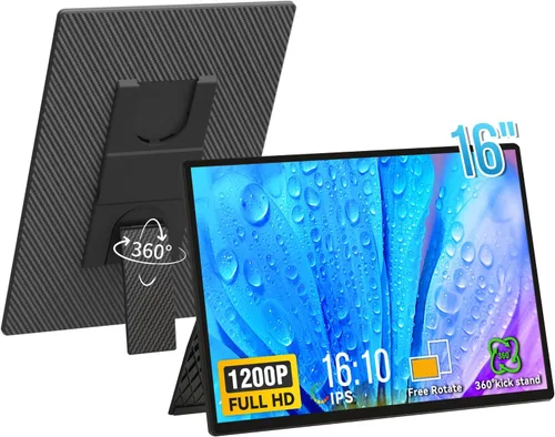 Miniatura 15 de Extensor de pantalla para portátil de 14 pulgadas, monitor portátil ultrafino y ligero FHD 1080P IPS, pantalla de viaje para portátiles de 13-17.3