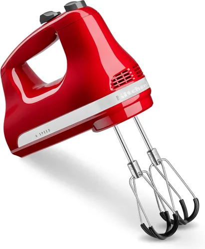 Miniatura 2 de KitchenAid Batidora de mano de 6 velocidades con batidores de borde flexible + batidora de mano con cable de velocidad variable KitchenAid Empire Red
