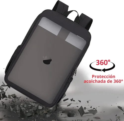 Miniatura 8 de MAXTOP Mochila para computadora portátil de viaje, mochilas de negocios con puerto de carga USB, resistente al agua, mochila para escuela y Negro