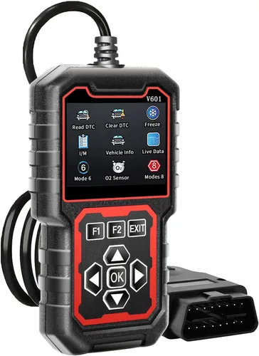 V601 Escáner de Diagnóstico Profesional OBD2 - Lector Rápido de Códigos de Luz de Verificación del Motor, Probador de Voltaje, Preparación I/M,
