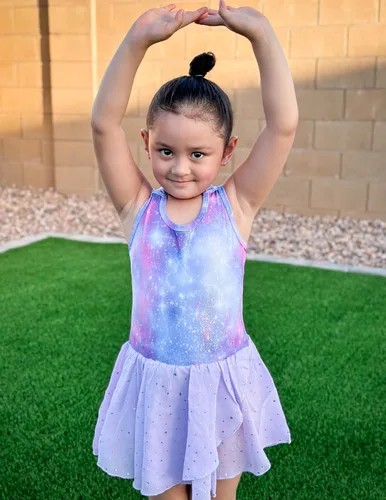 Miniatura 5 de Zaclotre Leotardos de gimnasia para niñas, con tirantes cruzados, brillantes vestidos de baile de ballet con espalda hueca y falda para disfraz