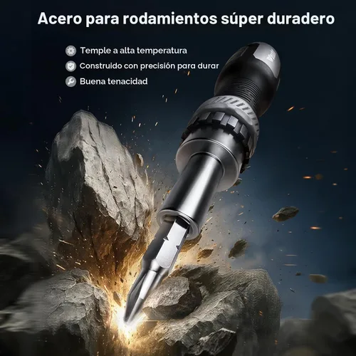 Miniatura 3 de Juego de Destornilladores de Trinquete 13 en 1, Todo en Uno, [Construido para Durar] Kit de Juego de Destornilladores Múltiples, Cabeza Plana