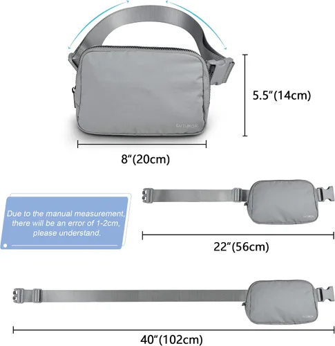Miniatura 5 de SNDMOR Bumbag unisex, Gris