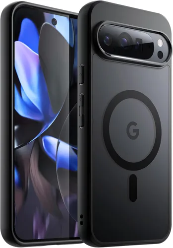 Miniatura 22 de JETech Funda magnética para Google Pixel 8 de 6.2 pulgadas 2023, compatible con MagSafe, translúcida mate trasera a prueba de golpes (Hazel)