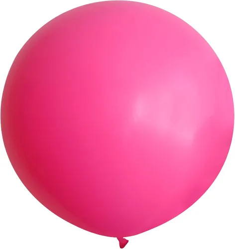 Miniatura 10 de Globos de 36 pulgadas, 5 globos grandes de látex redondos de color rosa claro, globos gigantes de color rosa claro para cumpleaños, bodas, baby Rosa