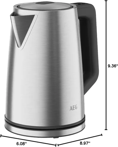 Miniatura 9 de AEG kettle K5-1-6pcs Deli 5/2400 watts/5 adjustable temperature levels/1.7L/3 times automatic safety shutdown/anti-drip function, one-handed lid