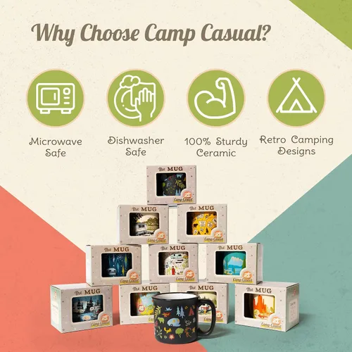 Miniatura 7 de Camp Casual CC-004Y Desert Dreamin' - Taza, Noche estrellada, Azul