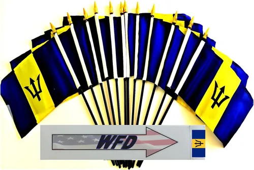 Miniatura 168 de World Flags Direct Banderas en miniatura de poliéster de Afganistán, paquete de 12, decoración de mesa de fiesta, desfiles, 4 x 6 pulgadas, verde