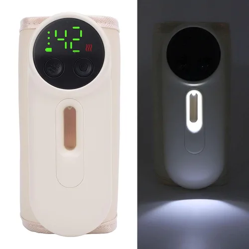 Miniatura 7 de Calentador de biberones portátil para viajes, calentador de leche de bebé de calentamiento rápido, calentador eléctrico de calentamiento