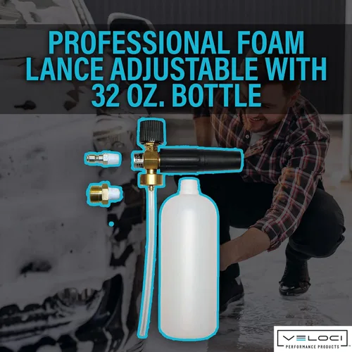 Miniatura 2 de MTM Hydro, lanza de espuma profesional original ajustable de 32 onzas Botella