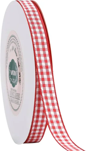 Miniatura 28 de VATIN Cinta a cuadros en blanco y negro – 3/8 pulgadas x 50 yardas, perfecta para cestas de Pascua, manualidades de primavera, envoltura de regalos