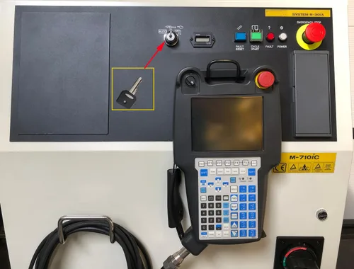 Miniatura 2 de 2 unids negro industrial robot control gabinete modo seleccionar interruptor clave para FANUC R-30IA R-30IB sistema de control