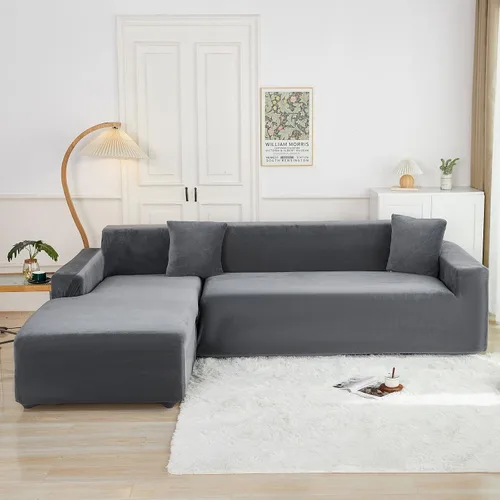 Miniatura 3 de Daesar Funda elástica para sofá de 1 plaza, funda de sofá biplaza para sala de estar, protector de muebles de elastano para perros y mascotas