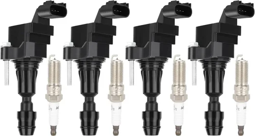 Miniatura 13 de ECCPP UF765 4 bobinas de encendido con 4 bujías de iridio A4 Q5 2014-2020 l4 2.0L 1.8L UF765