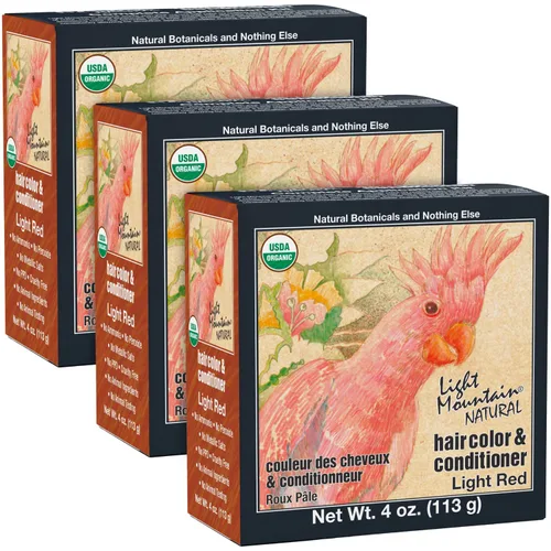 Miniatura 9 de Light Mountain Henna - Tinte y acondicionador para el cabello, tinte para el cabello castaño claro para hombres y mujeres, polvo orgánico de hoja