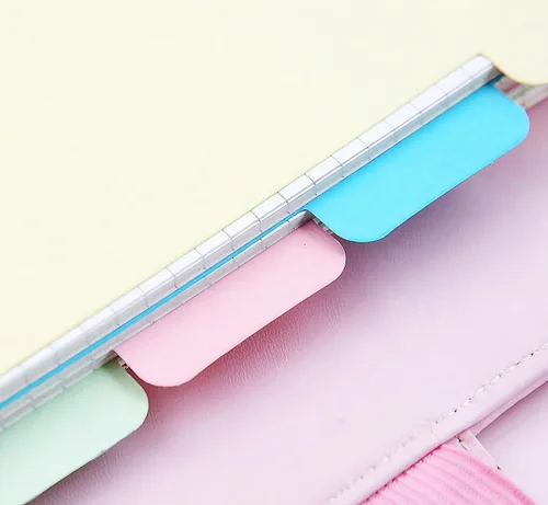 Miniatura 4 de Paquete de 2 recambios de papel rayado A6 para carpeta personal Filofax, 160 hojas/320 páginas de papel con 5 separadores de carpetas coloridos