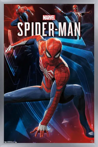 Miniatura 10 de Trends International Marvel Comics - Póster de pared de Spider-Man, poses, 22.375 x 34 pulgadas, versión enmarcada en negro Versión con marco negro