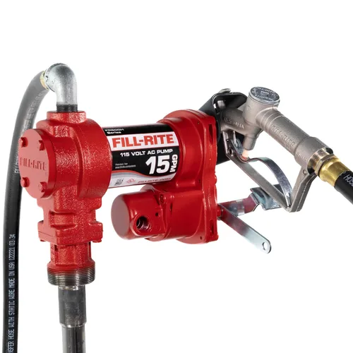 Miniatura 7 de Fill-Rite Bomba de transferencia de combustible FR604H 115V 15 GPM (solo bomba) Mezclas de gasolina, diesel, queroseno, etanol y metanol
