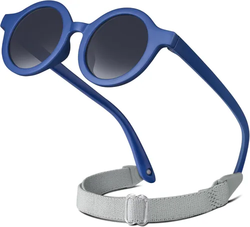 Miniatura 18 de RIVBOS RBK068 - Gafas de sol polarizadas UV400 para bebé, marco suave con correa segura para bebés y recién nacidos (0-24 meses)