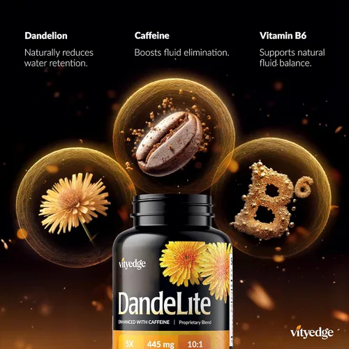 Miniatura 4 de Píldora de agua diurética natural para piernas hinchadas, pies y tobillos - La dandelita te ayuda a obtener alivio de la retención de agua