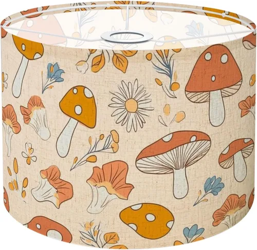 Miniatura 12 de Drum Lamp Shade seamless hand drawn vibrant yellow watercolor sunflowers Lampshade for Floor Lamps Table Lamps Pendant Light 11"x8.9" Large Lamp