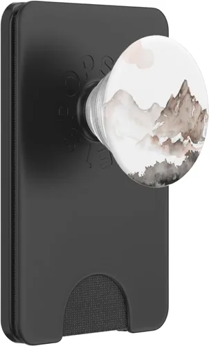 Miniatura 7 de PopSockets de paisaje de montañas de acuarela intercambiables PopGrip
