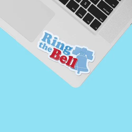 Miniatura 5 de Ring the Bell - Adhesivo para botella de agua Hydroflask, calcomanías de béisbol para laptop, regalos de los Phillies