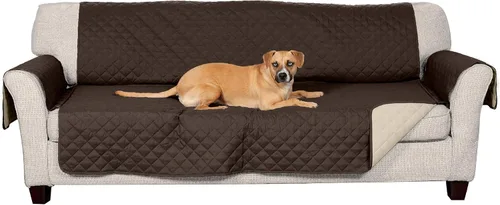 Miniatura 14 de Furhaven - Funda para muebles de sala de estar para perros y gatos, protector reversible de dos tonos, resistente al agua, lavable, color expreso