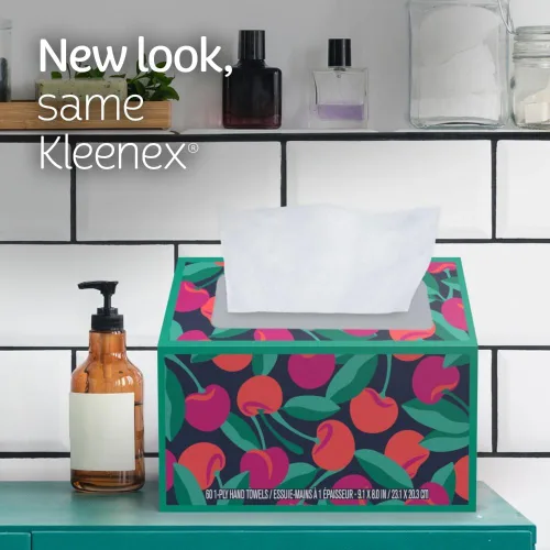 Miniatura 6 de Kleenex Toallas de papel desechables para manos, 6 cajas, 60 toallas por caja (360 toallas en total), el empaque puede variar