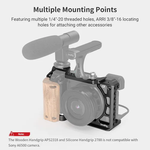Miniatura 8 de SMALLRIG Cámara A6400 A6100 jaula para cámara Sony A6400 A6100 - CCS2310
