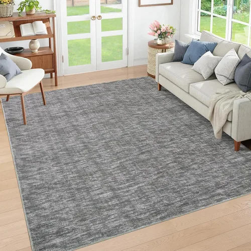 Miniatura 19 de RUGSREAL Alfombra lavable a máquina de 2 x 8 pies, para pasillo, entrada, contemporánea, color liso, alfombra de pasillo moderna para interiores