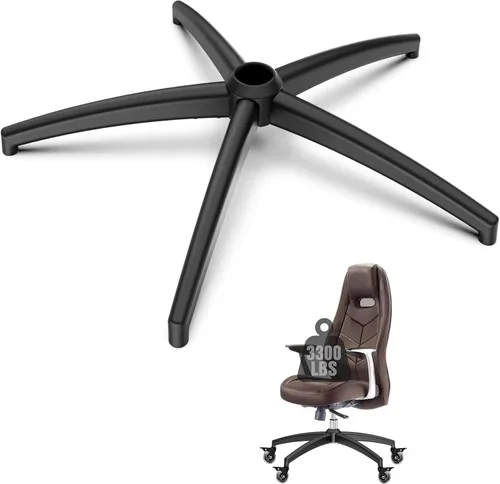 Repuesto de Base para Silla de Oficina (3300 libras) – Reemplazo de base de sillas de oficina de aleación resistente, patas de metal reforzadas,
