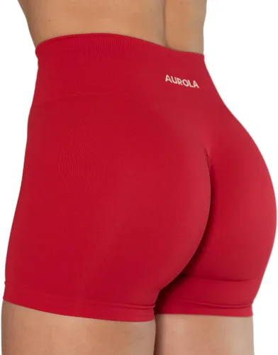 AUROLA Dream Collection - Pantalones cortos de entrenamiento para mujer, cintura alta, pantalones cortos atléticos sin costuras