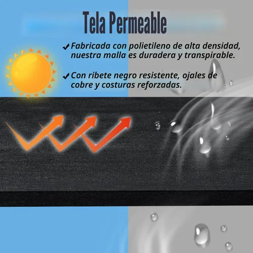 Miniatura 5 de Malla de Privacidad para Exteriores Negra de 6 Pies x 50 Pies, Cerca y Red de Sombra con Cubierta, Ideal para Jardín y Patio Trasero - Mejora