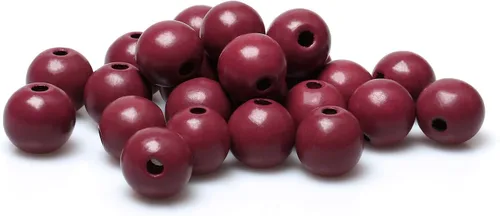 Miniatura 20 de 1000 cuentas de madera negras de 0.236 pulgadas a granel, cuentas espaciadoras sueltas de madera para manualidades hechas a mano, agujero de 0.079