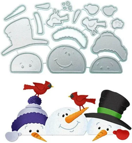 Miniatura 24 de Troqueles para álbum de recortes, troqueles de metal de Navidad para hacer tarjetas, plantilla de perforación para manualidades de papel, plantillas