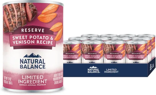 Miniatura 17 de Natural Balance Limited Ingredient Alimento enlatado húmedo para perros adultos, sin granos, receta de pollo y batata, 13 onzas (paquete de 12)
