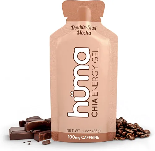 Gel energético Huma Chia Energy Gel, 24 unidades, moca (Café Mocha), 1