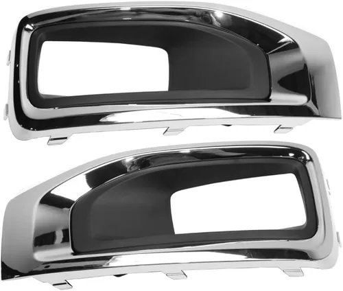 KarParts360 Para GMC Yukon/Yukon XL 2015 16 17 18 19 2020 luz antiniebla lado del conductor y pasajero | Par | Delantero | Imprimado | Bisel cromado