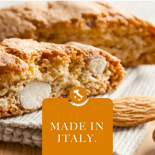 Miniatura 5 de L'Oro Del Sud Galletas de almendras, 7.05 oz (200 g), galletas italianas Cantuccini d'Abruzzo, hechas con almendra de calidad real, sin OMG