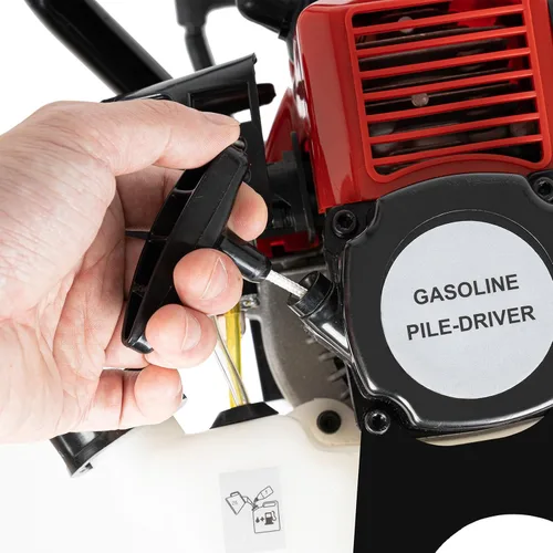 Miniatura 8 de Conductor de poste T de 32.6 cc a gasolina de 2 tiempos, 900 W, conductor de pilotes a gasolina portátil de un solo cilindro con refrigeración por