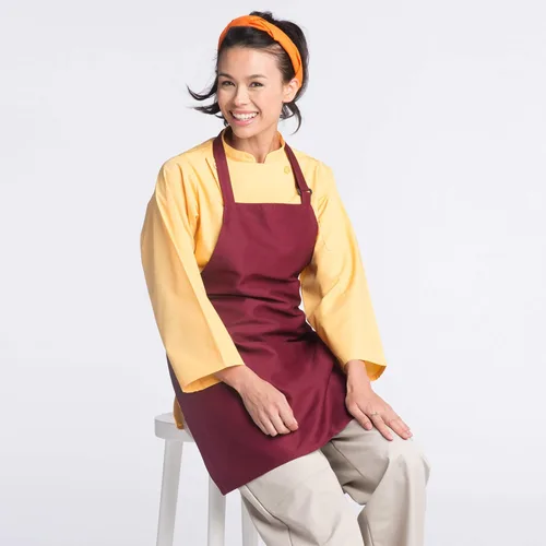 Miniatura 4 de Uncommon Threads - Delantal unisex ajustable sin bolsillo para restaurante