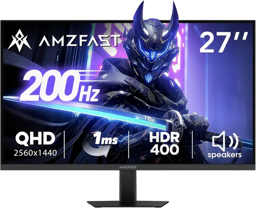 Miniatura 18 de Amzfast - Monitor de juegos de 24 pulgadas 180Hz 200Hz FHD 1080p, monitor de computadora, sincronización adaptativa de 1 ms, 3000:1, pantalla HDR