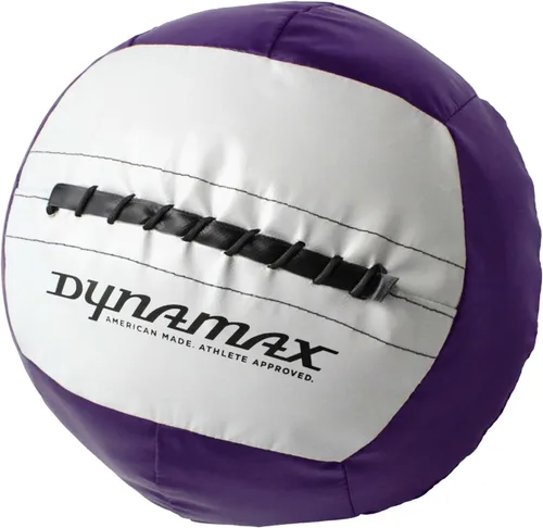 Miniatura 15 de Dynamax Standard Medicine Ball, 4–30 lb Soft Shell Wall Ball, 14-Inch Weighted Exercise Ball for Strength Training, Core Workouts, Conditioning &