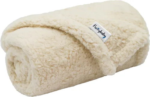 furrybaby Manta Suave Premium para Perros Pequeños, Cachorros y Gatos, Lavable, Forro Polar Sherpa de 24 x 32 Pulgadas, Manta para Mascotas para