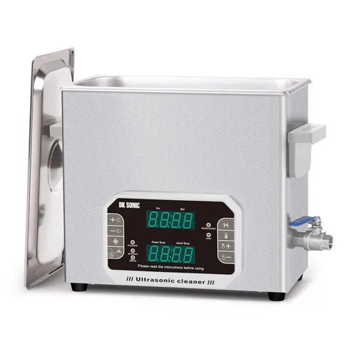 Miniatura 9 de DK SONIC Limpiador ultrasónico profesional de 3 L, 120 W, limpiador ultrasónico de joyería con temporizador, calentador y control táctil