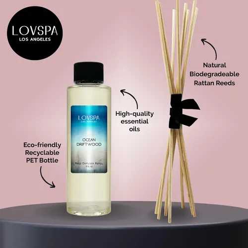 Miniatura 2 de Aceite Difusor Ocean Driftwood - Aceites Esenciales de Lujo para Recarga de Difusor y Ambientador en Aerosol para Habitaciones - Fragancia Natural